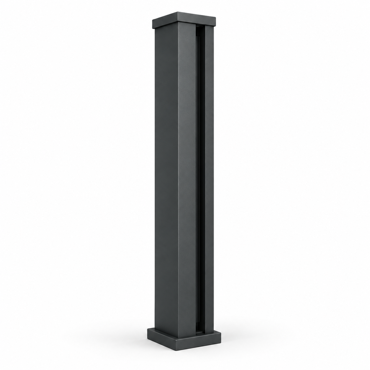 Verra Slotted Aluminium Post | 80x 80mm | 20.6mm slat channel