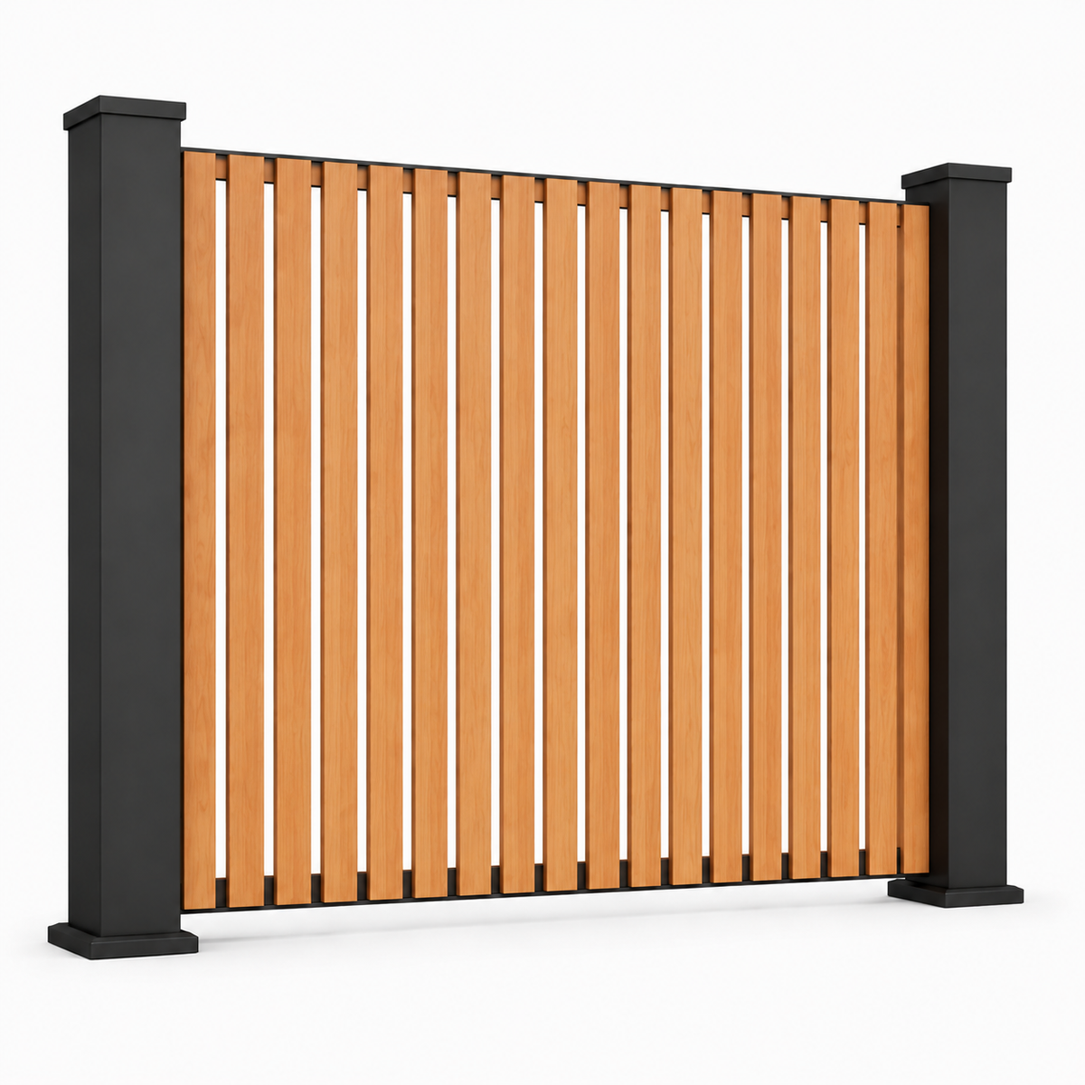 Verra Vertical 65mm Aluminium Batten Fencing | Modern Architectural Fencing UK