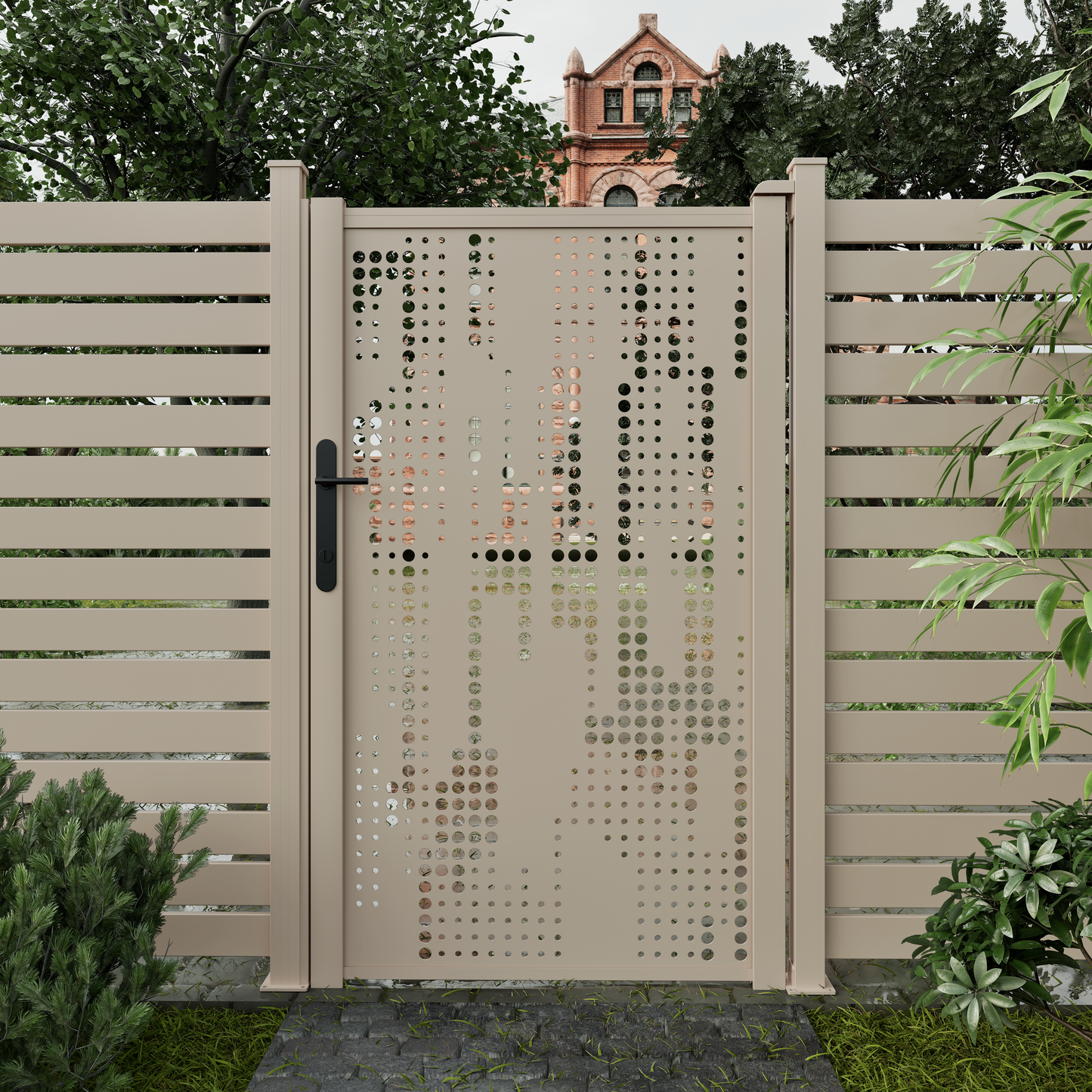 Verra Aluminium Single Gate | Decorative Privacy