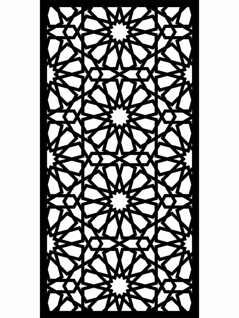 Verra Aluminium Decorative Privacy Screen | Geometric Star