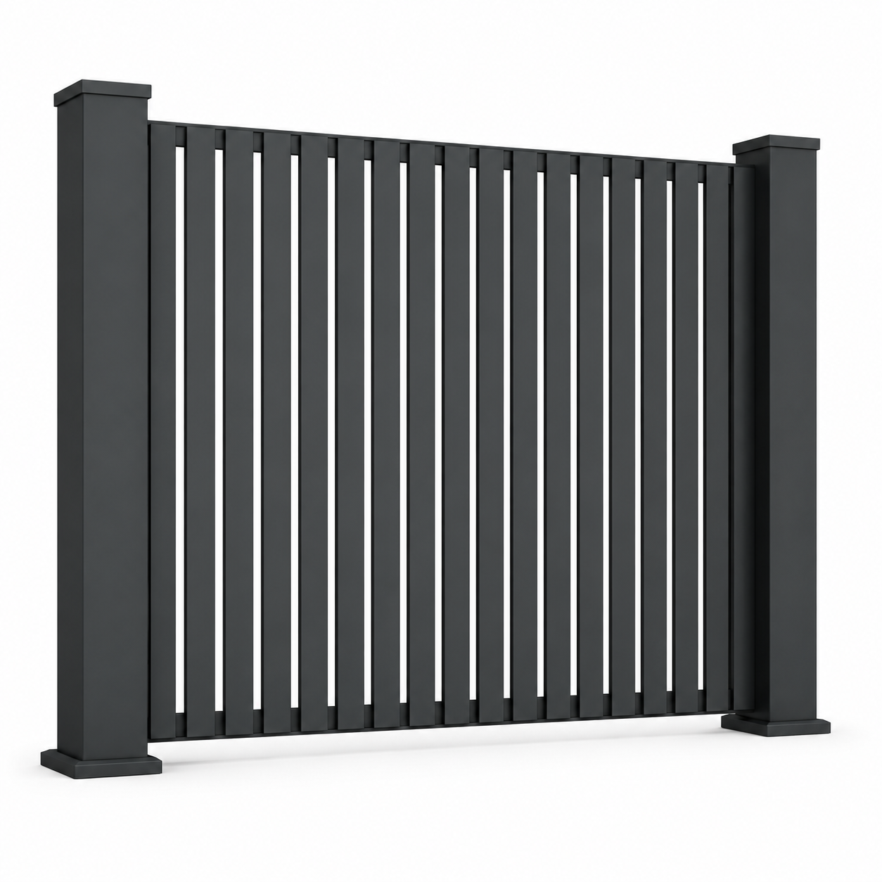 Verra Vertical 65mm Aluminium Batten Fencing | Modern Architectural Fencing UK