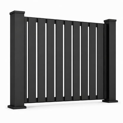 Verra 100 | Verra Vertical 100mm slat | Aluminium Batten Fencing | 20mm gap | Modern Architectural Fencing UK | Type A 1800mm high