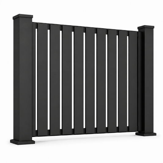 Verra Vertical 80mm Aluminium Batten Fencing | Modern Architectural Fencing UK