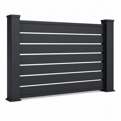 Verra Horizon™ 55 Aluminum Slat Fencing | Modern Architectural Fencing UK