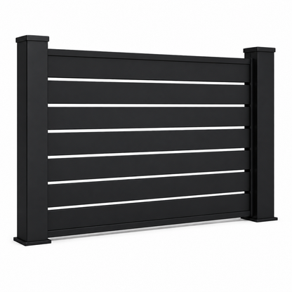 Verra Horizon™ 55 Aluminum Slat Fencing | Modern Architectural Fencing UK