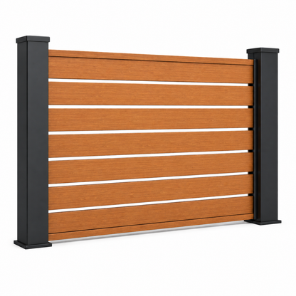 Verra Horizon™ 55 Aluminum Slat Fencing | Modern Architectural Fencing UK