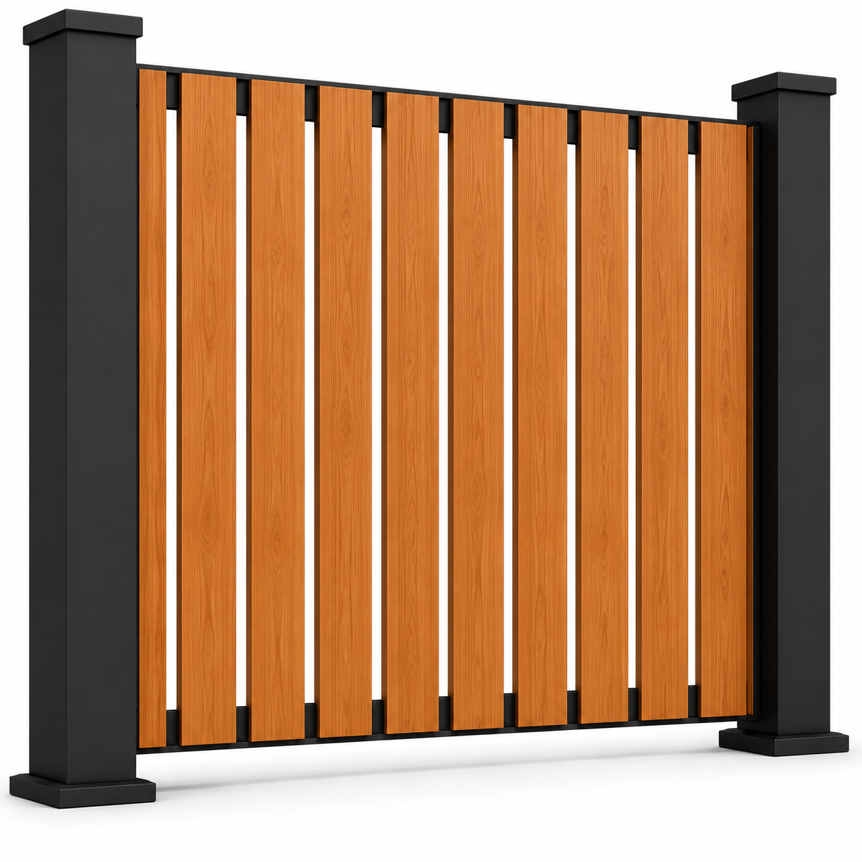 Verra Vertical 80mm Aluminium Batten Fencing | Modern Architectural Fencing UK