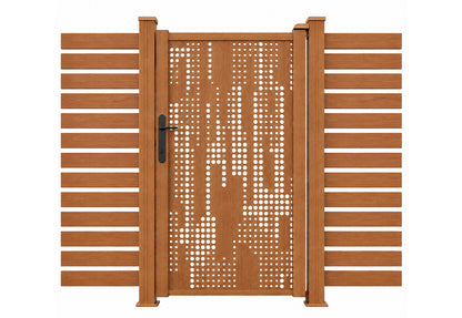 Verra Aluminium Single Gate | Decorative Privacy