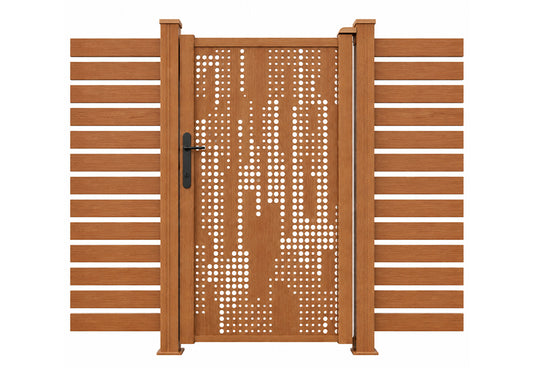 Verra Aluminium Single Gate | Decorative Privacy