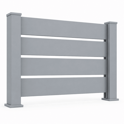 VERRA 100 Contemporary Fencing | Horizontal 100mm Aluminium Slat Fencing | Modern Architectural Fencing UK - Verra Outdoors