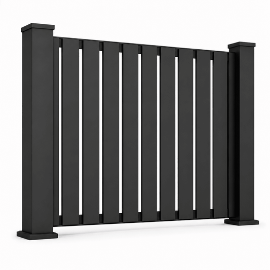 VERRA 100 Contemporary Fencing | Vertical 100mm Aluminium Slat & Batten Fencing | Modern Architectural Fencing - Verra Outdoors