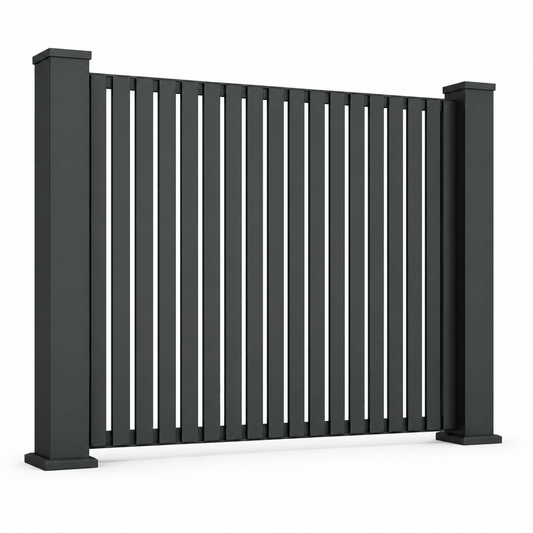Verra 55 Aluminum | Vertical Slat Fencing | Modern Architectural Fencing UK - Verra Outdoors