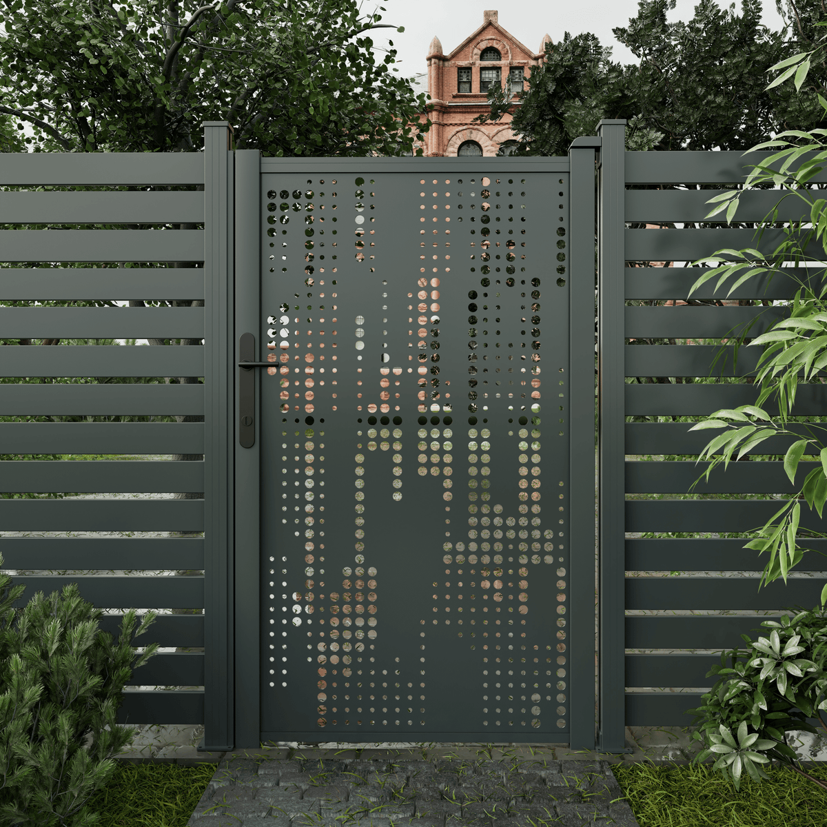 Verra Aluminium Single Gate | Decorative Privacy - Verra Outdoors