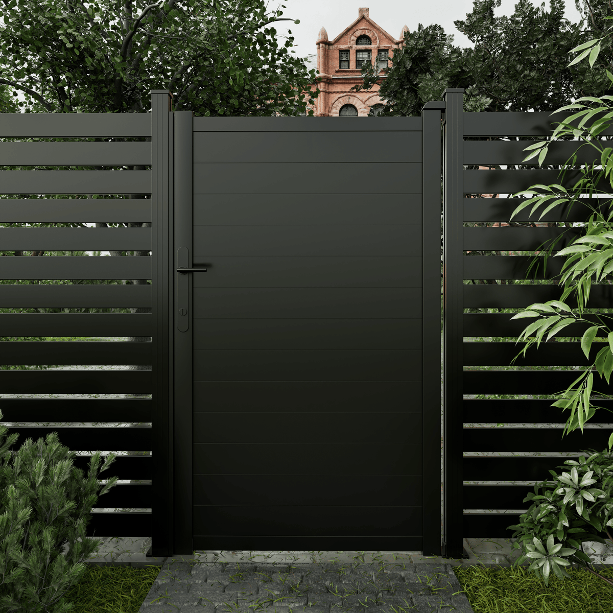 Verra Aluminium Single Gate | Full Privacy Architectural Gate - Verra Outdoors
