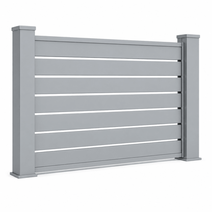 Verra Horizon™ 55 Aluminum | Horizontal Slat Fencing | Modern Architectural Fencing UK - Verra Outdoors