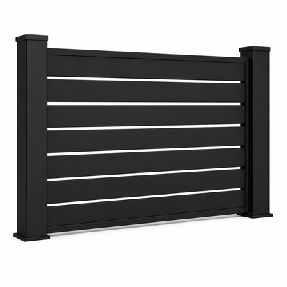 Verra Horizon™ 55 Aluminum | Horizontal Slat Fencing | Modern Architectural Fencing UK - Verra Outdoors